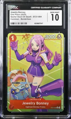 Jewelry Bonney ST21-004 CGC 10 Starter Deck EX Gear 5 One Piece Card - Image 1