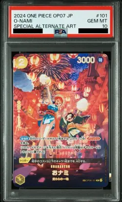 PSA 10 O-Nami OP06-101 ONE PIECE Card Game Japanese R SPC Alt Art 2024 Japan - Image 1