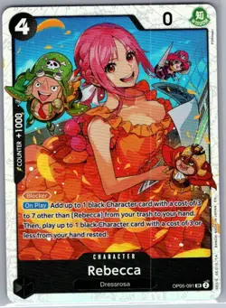 Rebecca OP05-091 SR Awakening of the New Era - One Piece Card - NM - Image 1