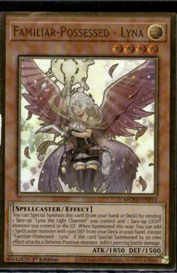 2021 YUGIOH EL DORADO MGED 1ST ED GOLD FAMILIAR POSSESSED LYNA 💫 - Image 1