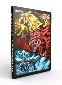 Yugioh Konami Official Slifer, Obelisk and Ra 9-Pocket Duelist Portfolio Binder 767744081084 - Image 1