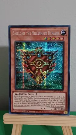 2025 Yugioh Shield Of The Millennium Dynasty MP25-EN078 Prismatic Secret Rare - Image 1