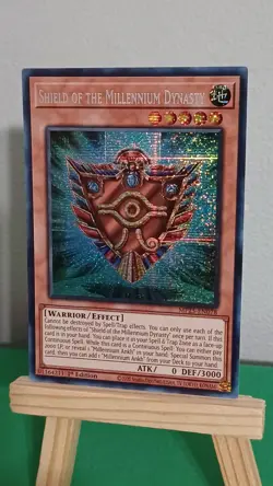2025 Yugioh Shield Of The Millennium Dynasty MP25-EN078 Prismatic Secret Rare - Image 3