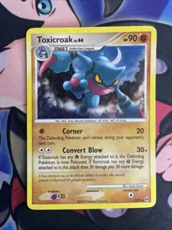 Toxicroak 11/99 - Holo Rare - Platinum: Arceus 2009 - Pokemon Card LP Swirl - Image 1