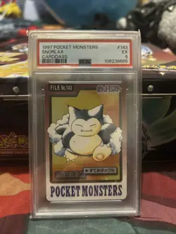 1997 Pocket Monsters Cardass #143 Snorlax Collectible Card - Image 1