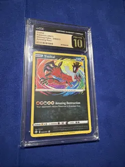 CGC 10 Pristine - Yveltal 046/072 Shining Fates Amazing Rare - Pokemon TCG - Image 1