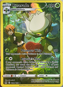 Roserarde Trainer Gallery Ultra Rare - TG02/TG30 - Lost Origin Pokemon 2022 - Image 1