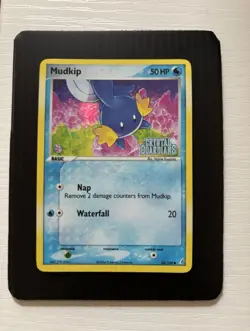 Pokemon Mudkip 58/100 Crystal Guardians Reverse Holo Common 50 HP - Image 1