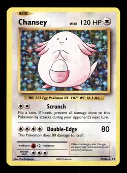 Chansey 70/108 Holo Rare Evolutions Pokemon Holo Near Mint - Image 1