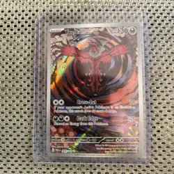 Pokemon Yveltal 205/182 SV04 Paradox Rift Illustration Rare Full Art Holo 130 HP - Image 1
