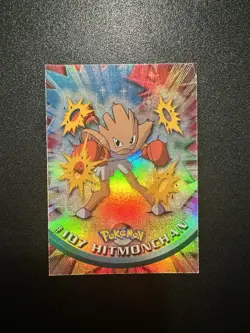 Hitmonchan #107 🌈 Topps series Pokemon TV MP - Image 1