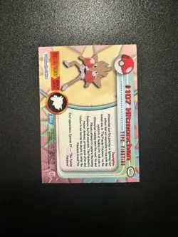 Hitmonchan #107 🌈 Topps series Pokemon TV MP - Image 2