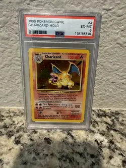 1999 Pokemon Game Charizard-Holo Game#4 Grade 6 - Image 1