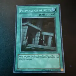 Preparation of Rites Super Rare SOVR-EN057 Yugioh Stardust Overdrive NM - Image 1