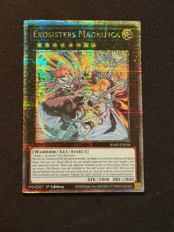 Yu-Gi-Oh! TCG Exosisters Magnifica RA02-EN038 Quarter Century Rare -NM/M-1st Ed. - Image 1