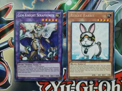 Gem-Knight Seraphinite, Secret, SHVA. Rescue Rabbit, KICO, Rare. 1st. LP. - Image 1