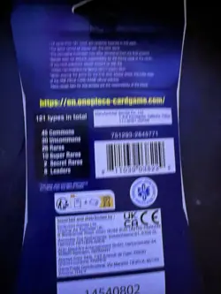 One Piece OP-01 Romance Dawn Sleeved Booster Pack First Wave Pre Errata Sealed - Image 2