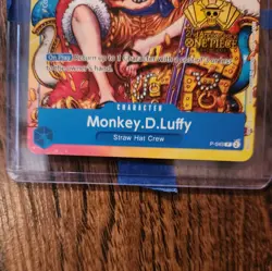Monkey.D.Luffy (2nd Anniversary Stamped Promo) P-043 One Piece Promotion... - Image 2