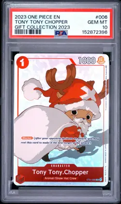 2023 One Piece EN Gift Collection 2023 Tony Tony Chopper #006 PSA 10 GEM MINT - Image 1