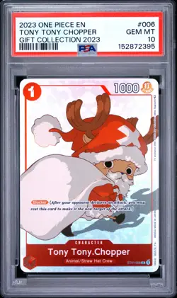 2023 One Piece EN Gift Collection 2023 Tony Tony Chopper #006 PSA 10 GEM MINT - Image 1