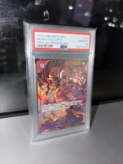Namco Monkey D. Luffy OP09-119 Emperors Secret Rare Foil Alternate Art PSA 10 - Image 1