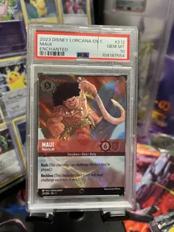 Disney Lorcana Maui Hero to All Enchanted 212/204, the First Chapter PSA 10 - Image 1