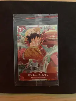 Luffy One Piece x Mos Burger Campaign Promo Card SEALED P-080 Japan (US SELLER) - Image 1