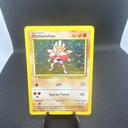 Hitmonchan - 7/102 - Pokemon Base Set Unlimited Holo Rare Card WOTC Lp - Image 1