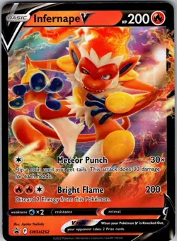 Infernape V Holo Promo SWSH: Sword & Shield Promo Cards SWSH252 NM - Image 1