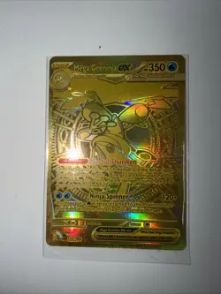 Pokemon TCG Mega Greninja Ex 122/086 Gold Card No Scratching! - Image 1