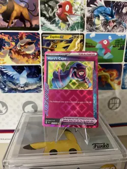 Heros Cape 152/162 Temporal Forces Ace Holo Card Pokemon - Image 1
