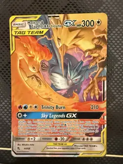 Moltres & Zapdos & Articuno 44/68 Hidden Fates Full Art Near Mint Pokemon Card - Image 1
