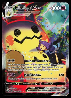 Mimikyu VMAX TG17/TG30 Brilliant Stars Trainer Gallery Pokemon Card - Image 1