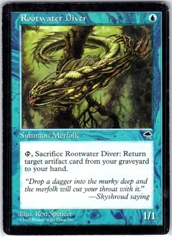 Rootwater Diver 81 U Tempest Magic the Gathering MTG LP - Image 1