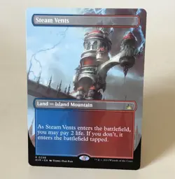 MTG Steam Vents - Borderless - RVR NM - Image 1