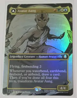 MTG TLA Avatar Aang Foil Double-Sided x2 Borderless foil NM/M - Image 1