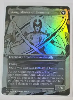 MTG TLA Avatar Aang Foil Double-Sided x2 Borderless foil NM/M - Image 2