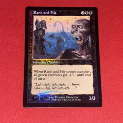 Urza's Legacy MTG FOIL Rank and File Magic NM/MT NEVER PLAYED - Image 1