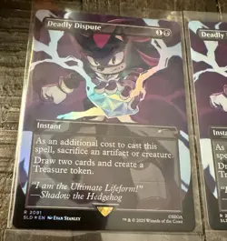 MTG Secret Lair Sonic Hedgehog Lot Deadly Dispute x2 Sonic NM - Image 3