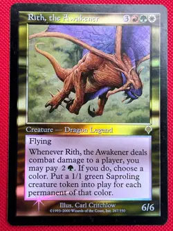 MTG Foil 1X Rith, the Awakener X1 Invasion Magic - LP/MP - Image 1