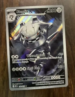 Steelix Mega Evolution Illustration Rare 2025 Pokemon #150/132 NM - Image 1