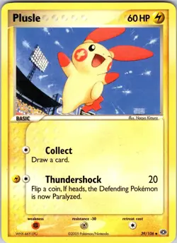 Plusle 39/106 Emerald Pokemon TCG NM Normal - Image 1