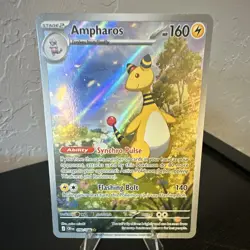 Pokemon TCG Chaos Rising Ampharos 090/086 Illustration Rare Stage 2 160HP - Image 1