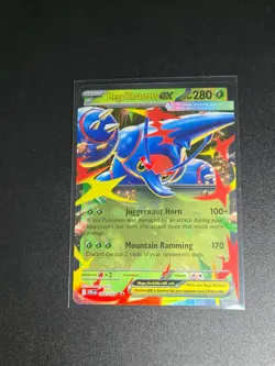 Mega Heracross ex 004/094 Double Rare Phantasmal Flames Pokemon Near Mint - Image 1