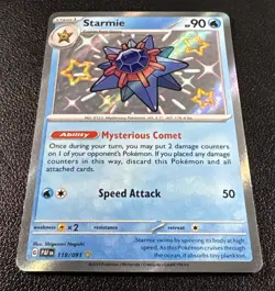 Pokemon Starmie Shiny Rare Holofoil 119/091 Paldean Fates - Image 2