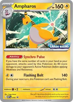 Ampharos (075) Mega Evolution Promo​ - Lightly Played Holofoil Pokemon TCG - Image 1