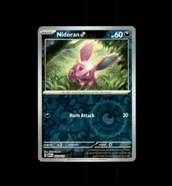 Nidoran M 032/165 Common 151 Pokemon Reverse Holo Near Mint - Image 1