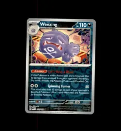 Weezing 110/165 Rare 151 Pokemon Reverse Holo Near Mint - Image 1