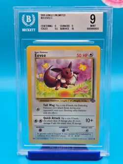 BGS 9 - 1999 Pokemon Jungle Unlimited #51 Eevee C - Image 1