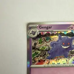 GENGAR 094/165 RARE 151 POKEMON HOLO NM - Image 5